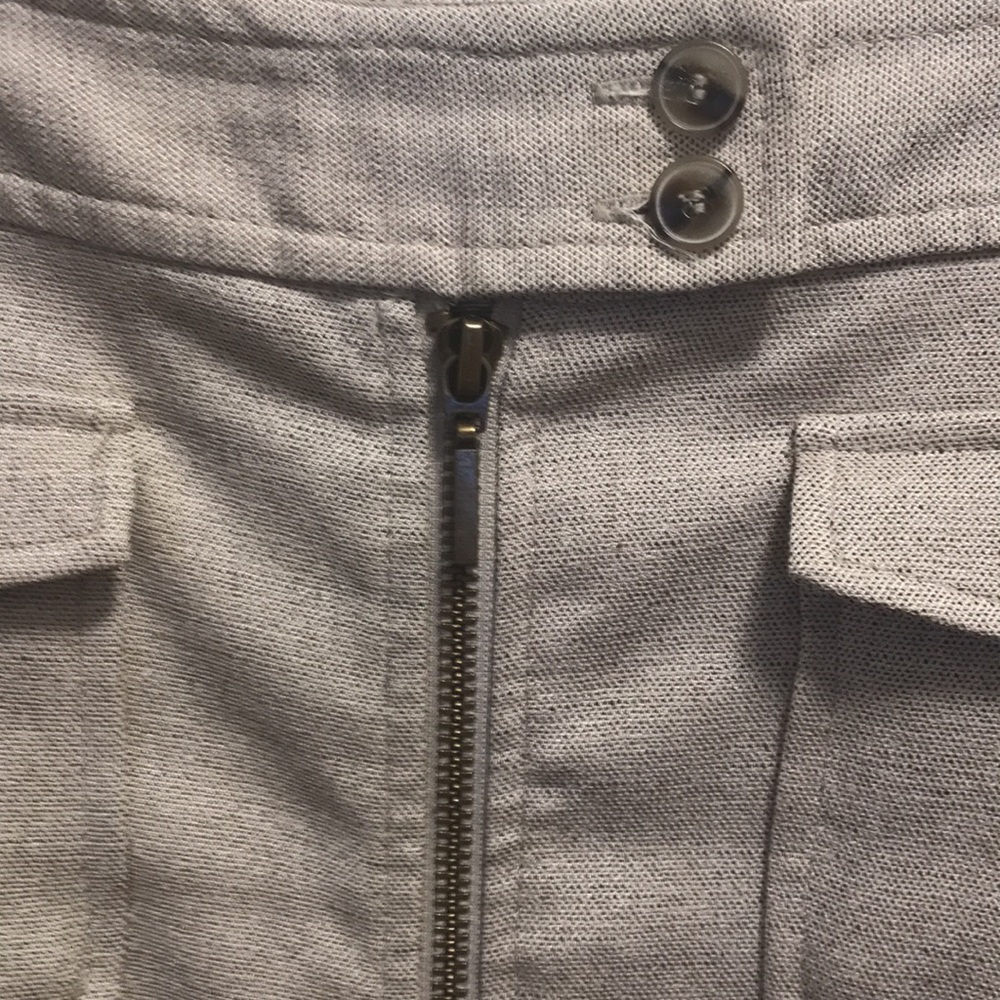 The Limited Oatmeal/beige exposed zipper pencil skirt - Picture 6 of 11